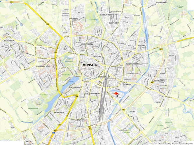 Lage im Stadtgebiet Makro