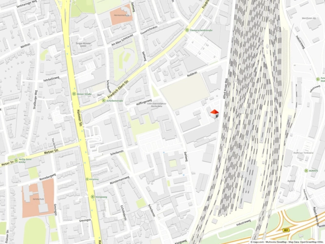 Lage im Stadtgebiet miko