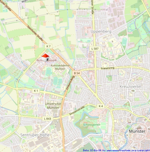 Lage im Stadtgebiet makro
