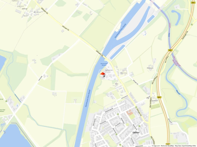 Lage im Stadtgebiet detailliert
