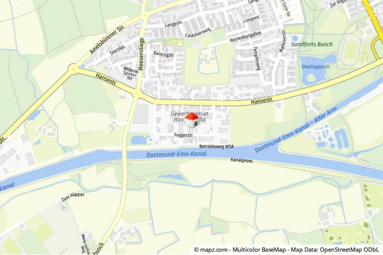 Lage im Stadtgebiet makro