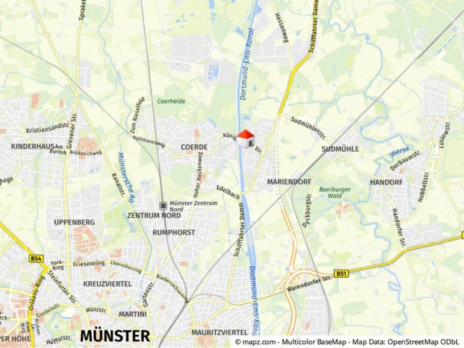 Lage im Stadtgebiet makro