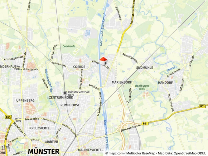 Lage im Stadtgebiet makro