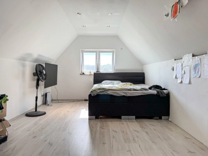 Schlafzimmer im Spitzboden