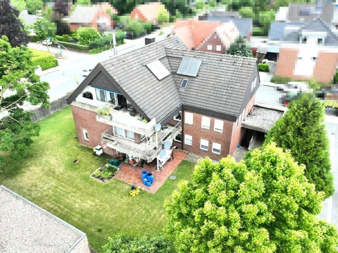 Rückansicht Vogelperspektive