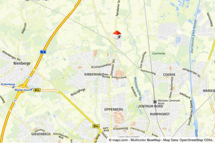 Lage im Stadtgebiet makro