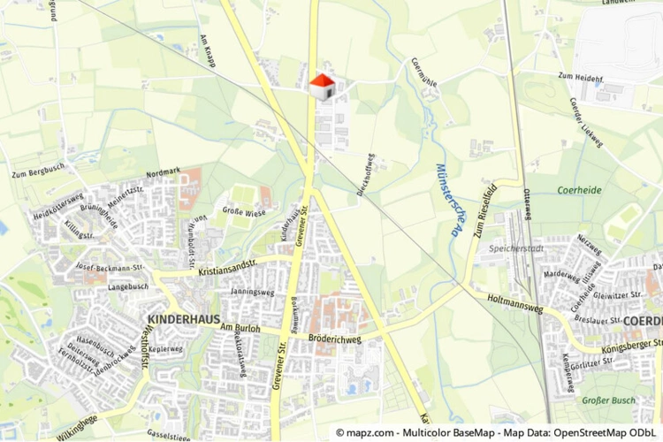 Lage im Stadtgebiet makro