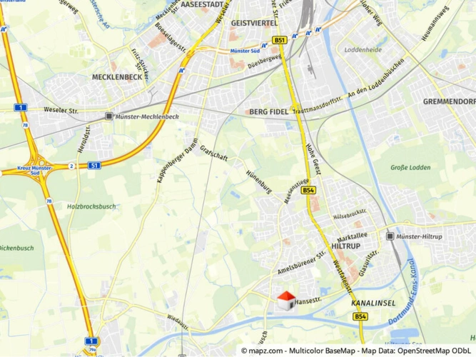 Lage im Stadtgebiet