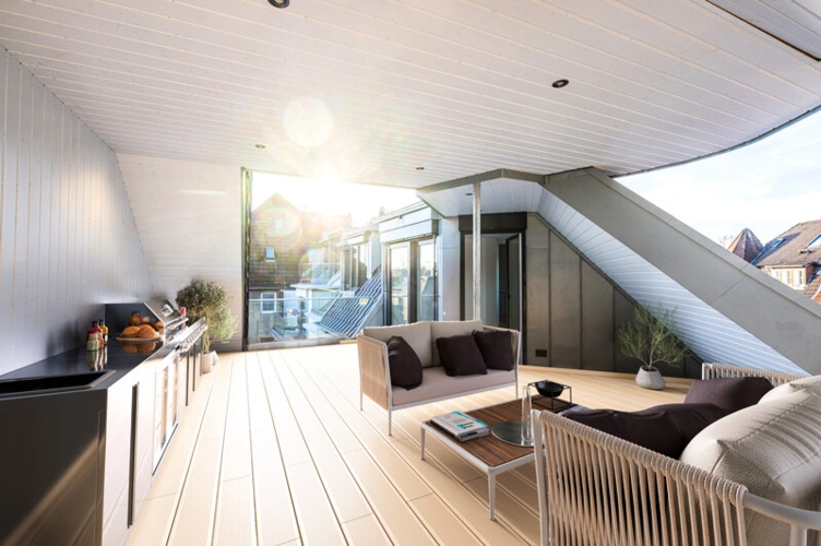 Dachterrasse - Andere Perspektive Homestaging