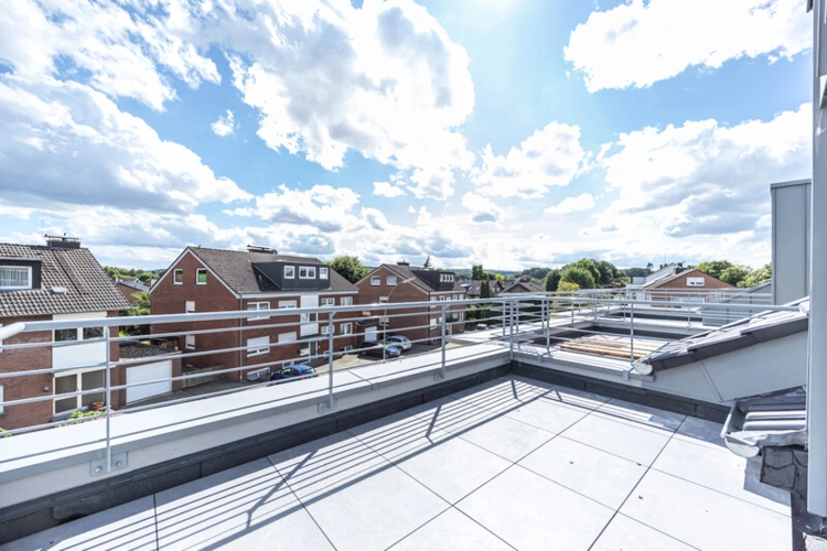 ...und dem grandiosen Blick zu den Baumbergen