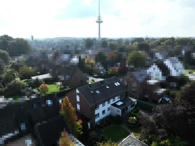 Vogelperspektive Fernmeldeturm