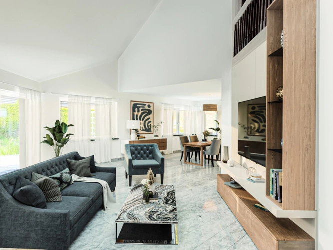 Visualisierung Wohnen und Essen