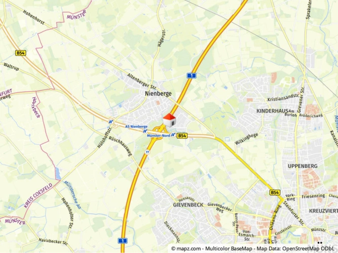 Lage im Stadtgebiet Makro