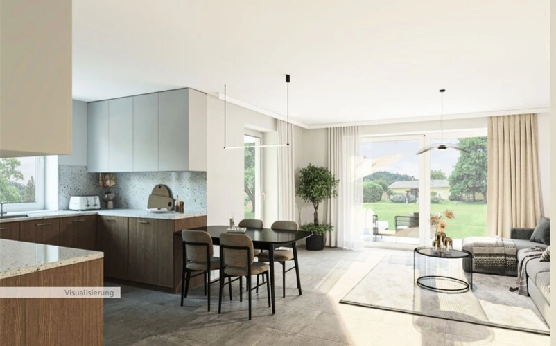 Visualisierung Wohnen/ Küche