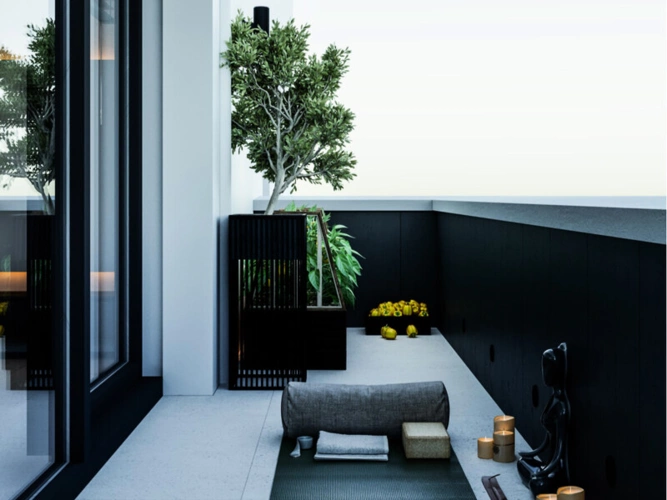 Balkon Visualisierung