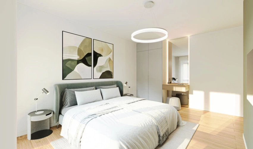 Visualisierung Schlafzimmer - Beispielwohnung