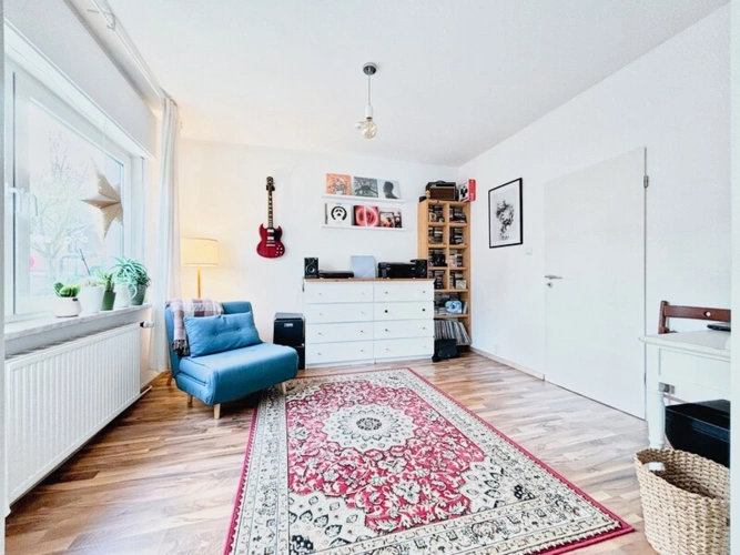 ...und Blick in das Wohnzimmer