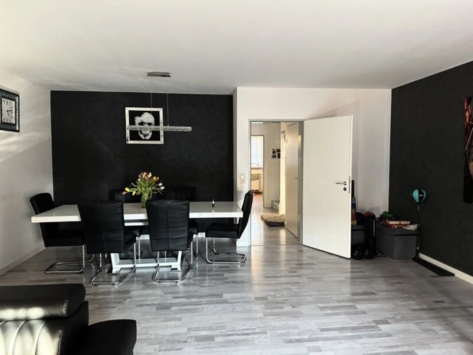 Essbereich im Wohnzimmer