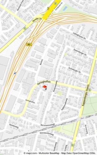 Lage im Stadtgebiet mikro