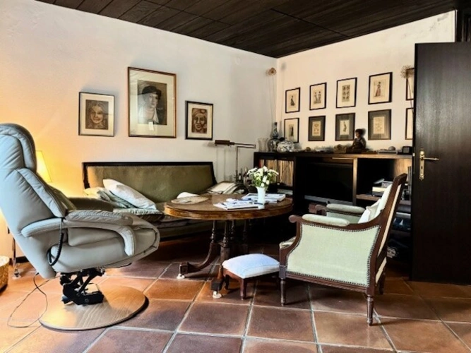 Sofaecke mit Zugang zum Garten