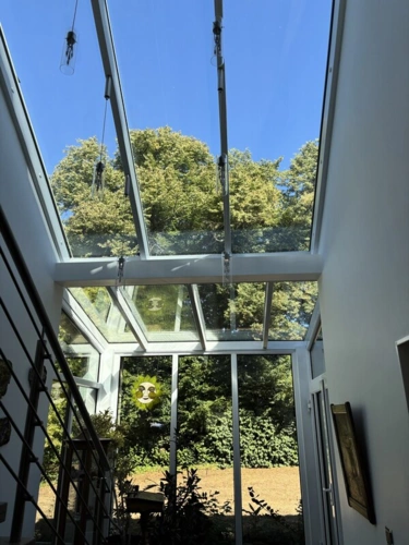 verglastes Treppenhaus