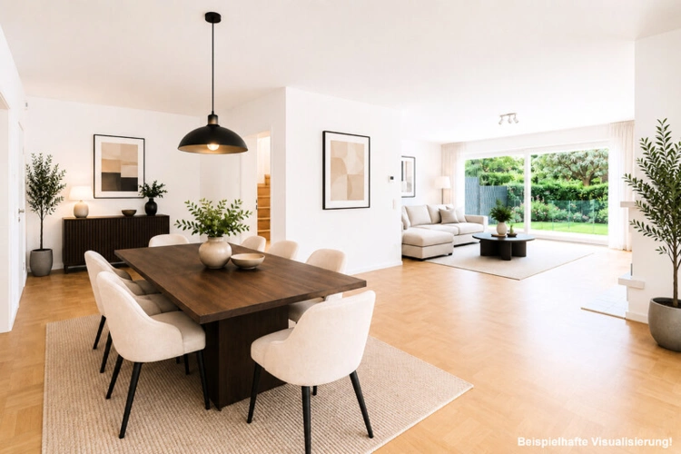 Wohnzimmer Erdgeschoss KI