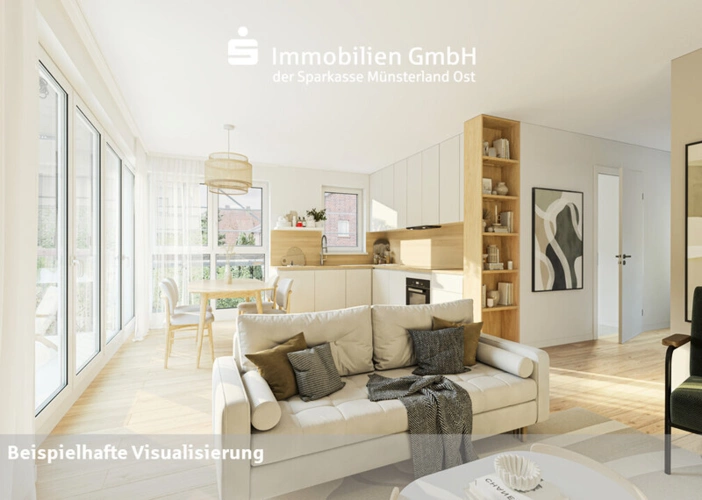 Visualisierung Ess- Wohnzimmer
