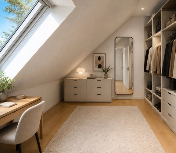 Ankleide, Homeoffice KI visualisiert