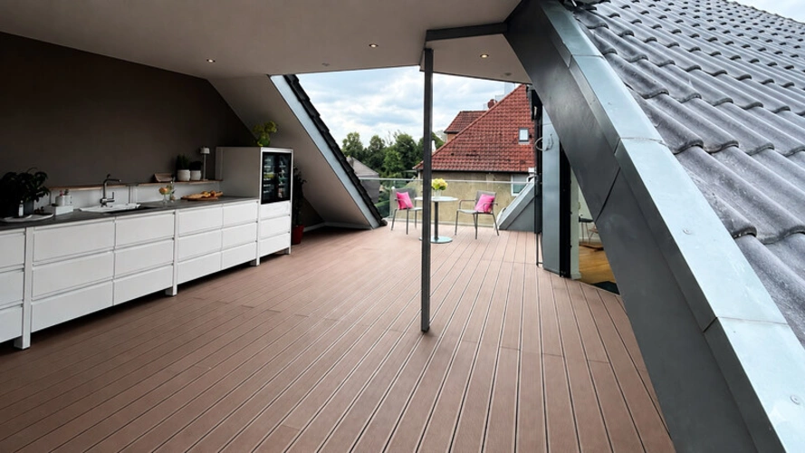 Dachterrase mit Outdoorküche