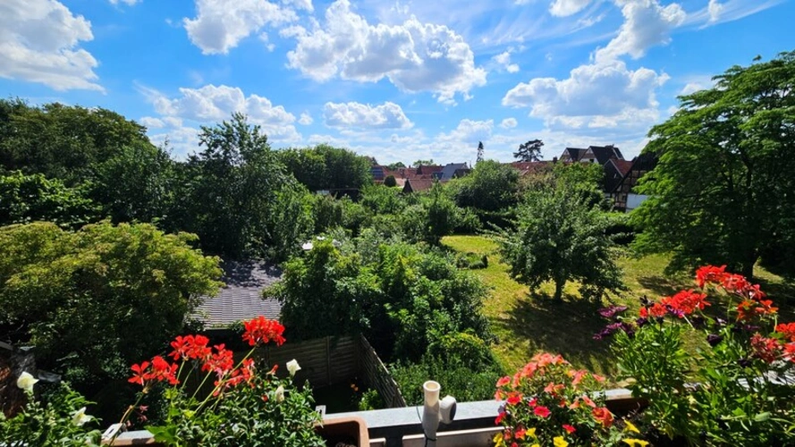 Blick vom Balkon