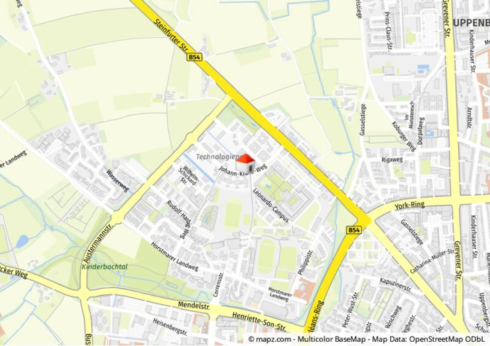 Lage im Stadtgebiet mikro
