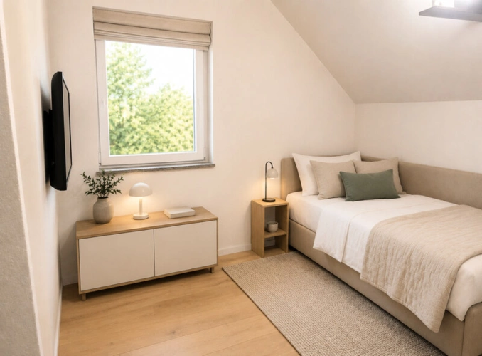 KI-Darstellung Schlafzimmer II