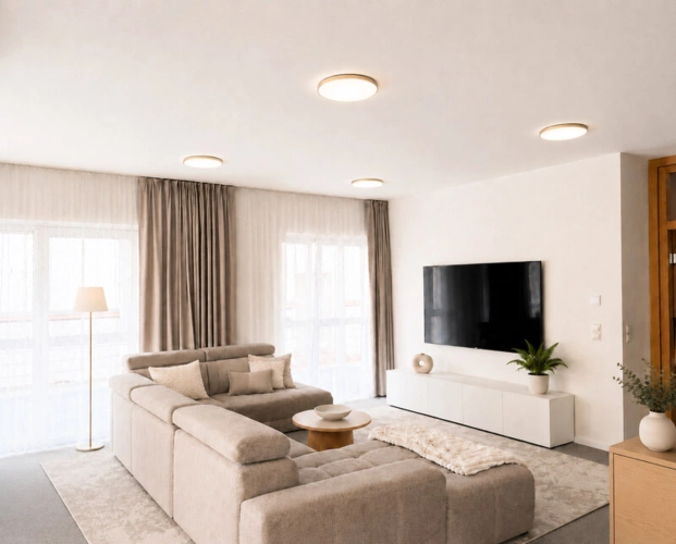 Wohnzimmer 1. OG - KI generierte Einrichtung