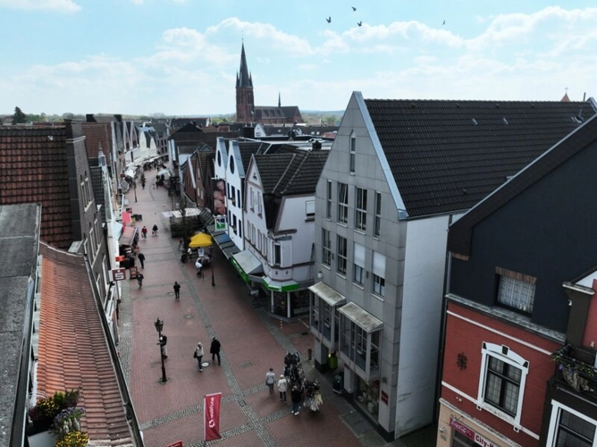 Blick in die Fußgängerzone