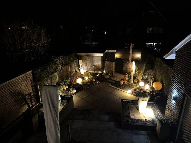 Garten bei Nacht