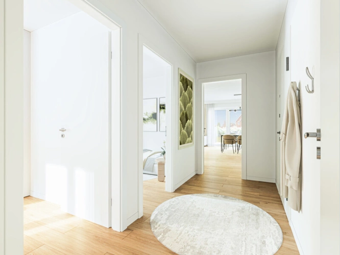 Visualisierung Flur - Beispielwohnung