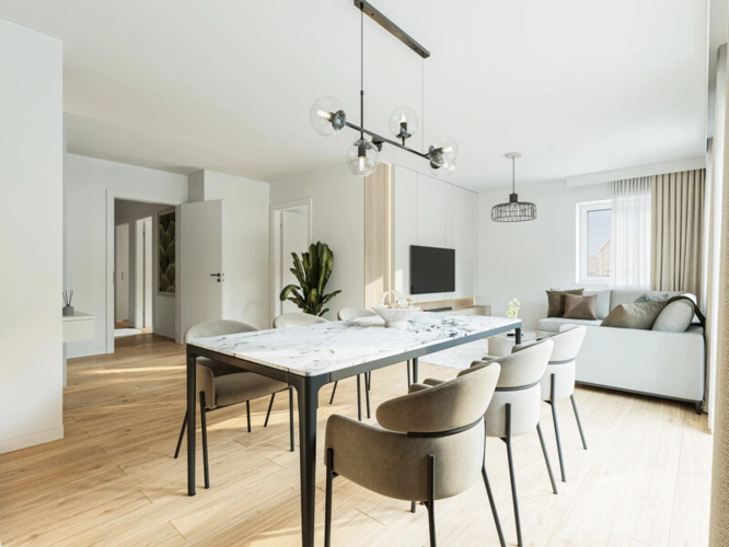 Visualisierung Wohnbereich - Beispielwohnung
