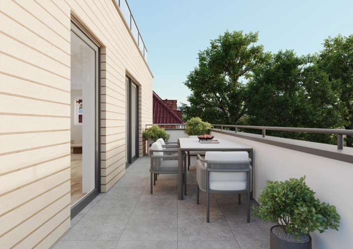 Visualisierungsbeispiel Balkon