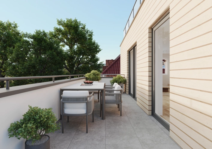 Visualisierungsbeispiel Balkon
