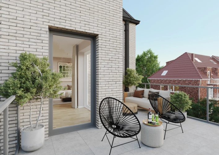 Visualisierungsbeispiel Balkon