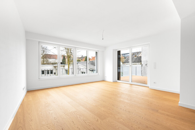 Blick in den Wohn- und Küchenbereich