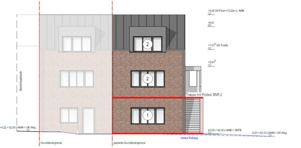 Ansicht Nordwest Nr. 12