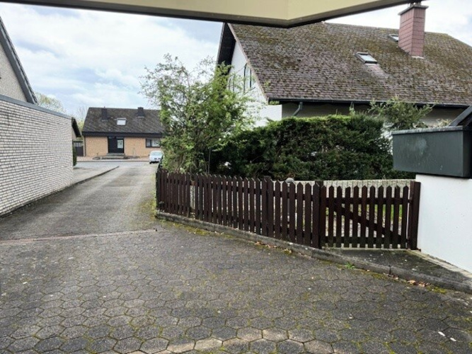 Die Auffahrt zur Garage