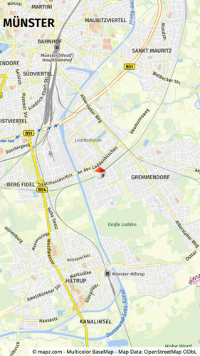 Lage im Stadtgebiet makro