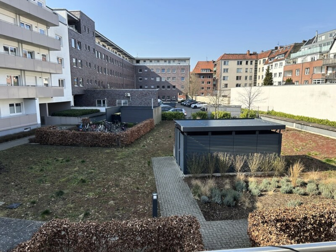 Blick vom Balkon