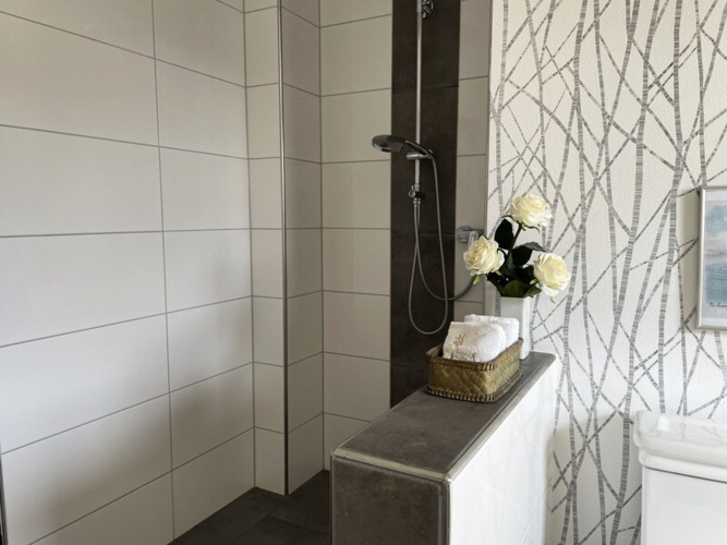Dusche im Erdgeschoss-Bad