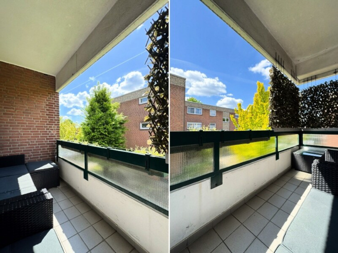 sonniger Balkon