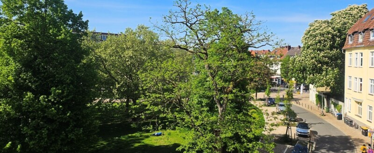 Blick vom Balkon