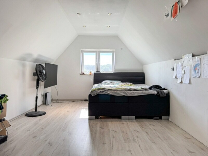 Schlafzimmer im Spitzboden